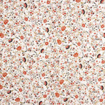 Popeline Viscose Floral Branco - Ribes y Casals