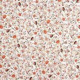 Popeline Viscose Floral Branco - Ribes y Casals