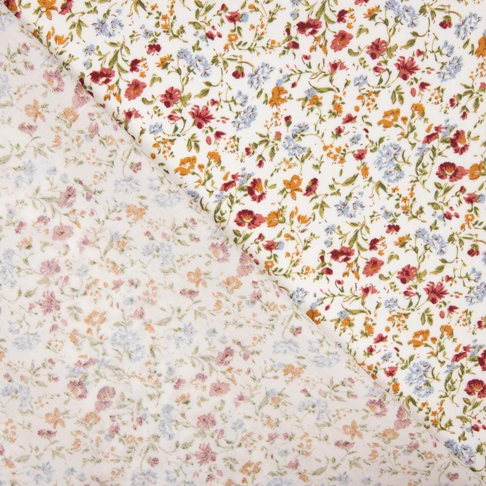 Popeline Viscose Floral Cru - Ribes y Casals