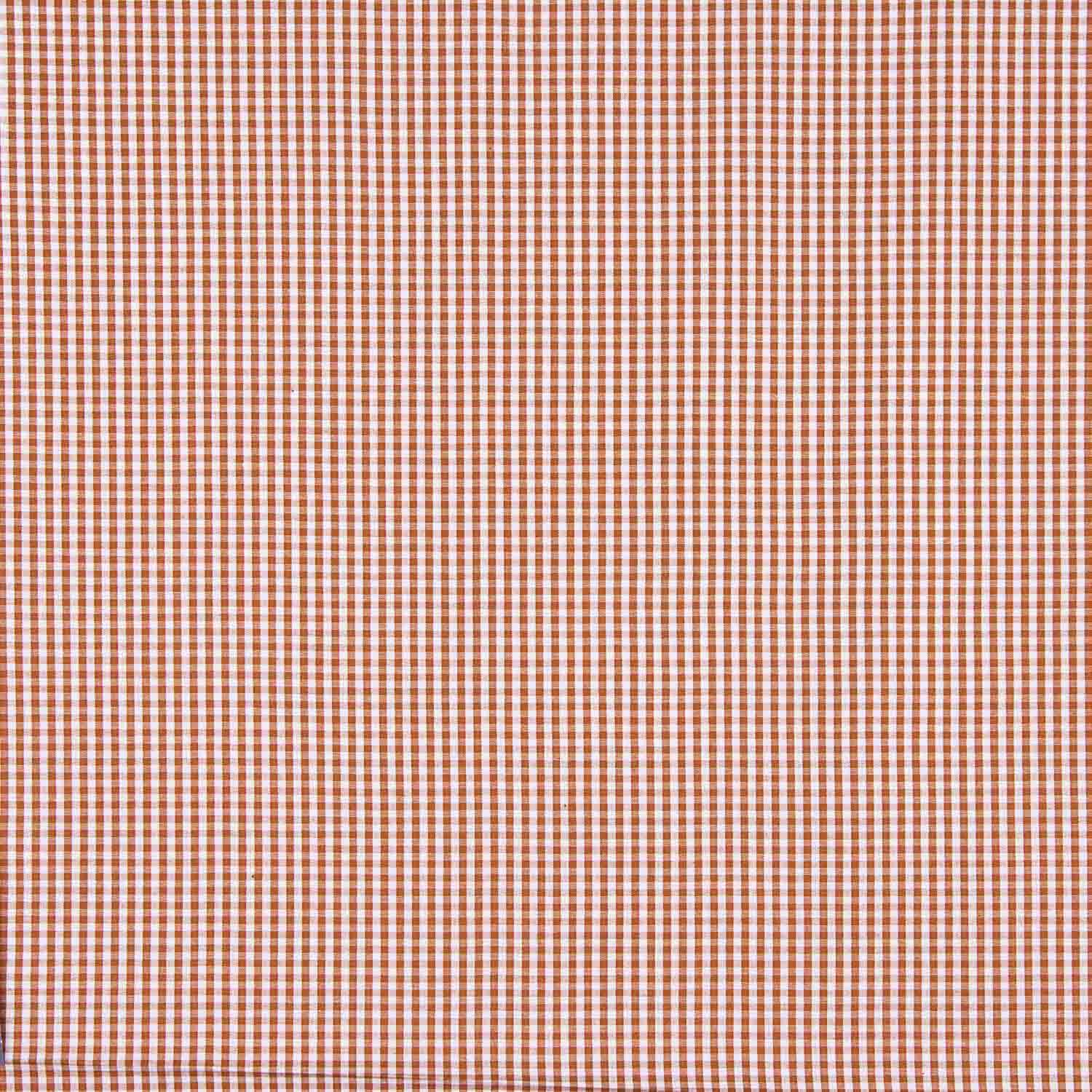 Popeline Algodão Quadrados Mini Argila - Ribes y Casals