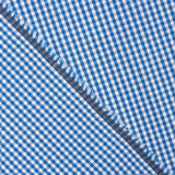 Popeline de algodão xadrez mini azul - Ribes y Casals