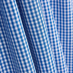 Popeline de algodão xadrez mini azul - Ribes y Casals
