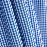 Popeline de algodão xadrez mini azul - Ribes y Casals