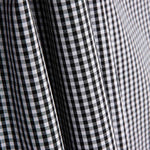 Popeline de algodão xadrez mini preto - Ribes y Casals