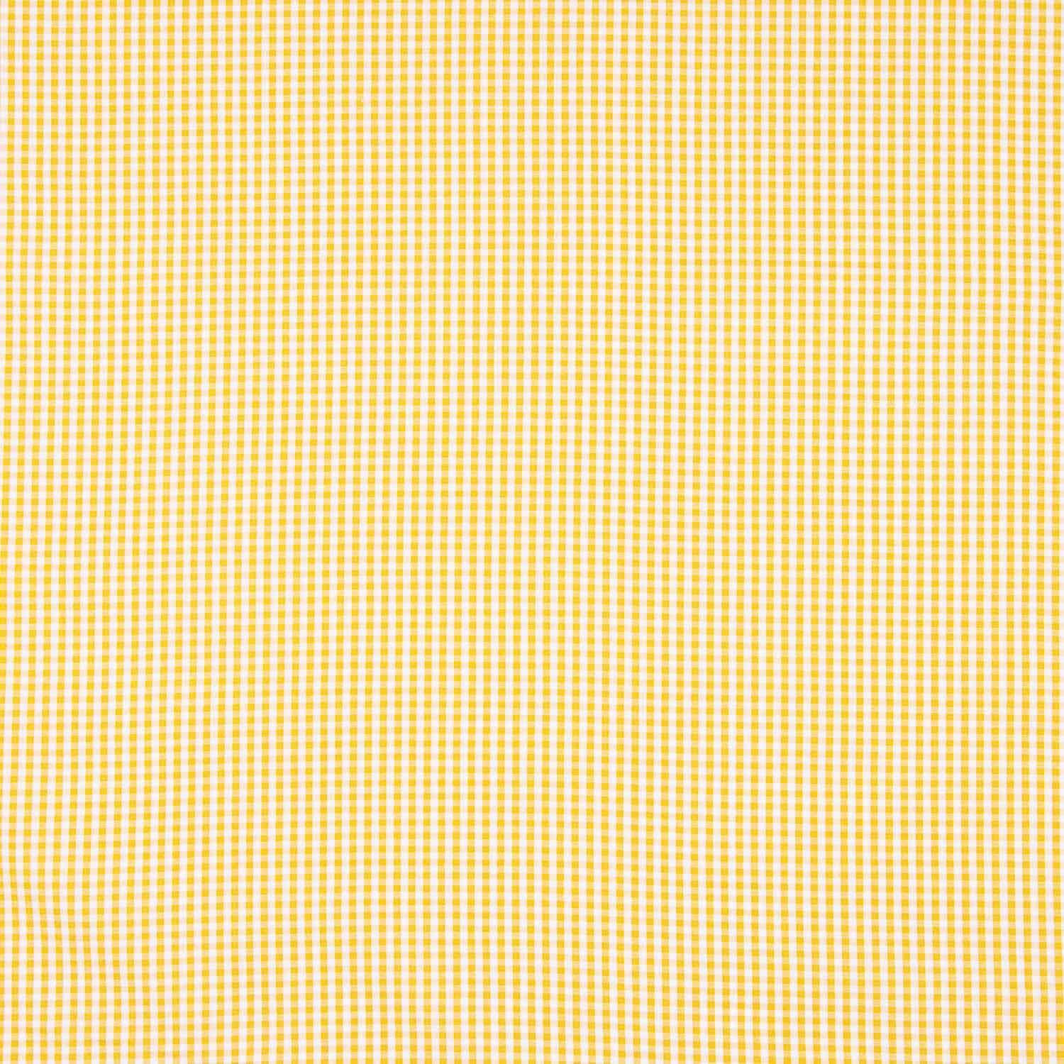 Popeline de algodão xadrez mini ocre - Ribes y Casals