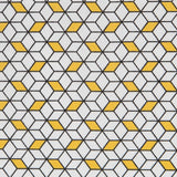 Popeline Algodão Cubic Amarelo - Ribes y Casals