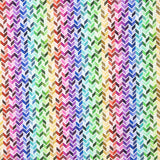 Popeline  Algodão Chevron Multicolorida - Ribes y Casals