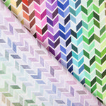 Popeline  Algodão Chevron Multicolorida - Ribes y Casals