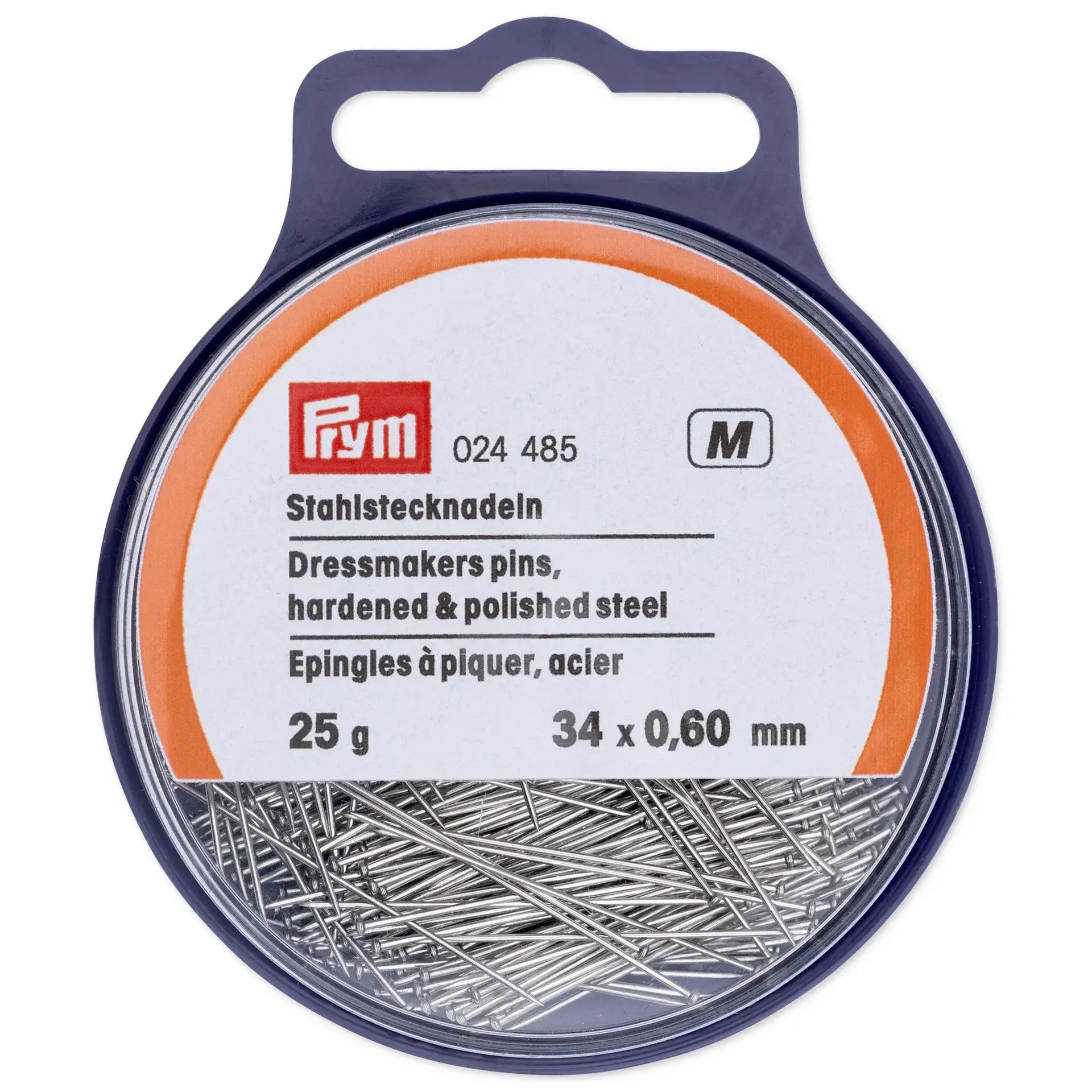 Alfinetes de aço Prym 024485 0,60 x 34 mm - Ribes y Casals