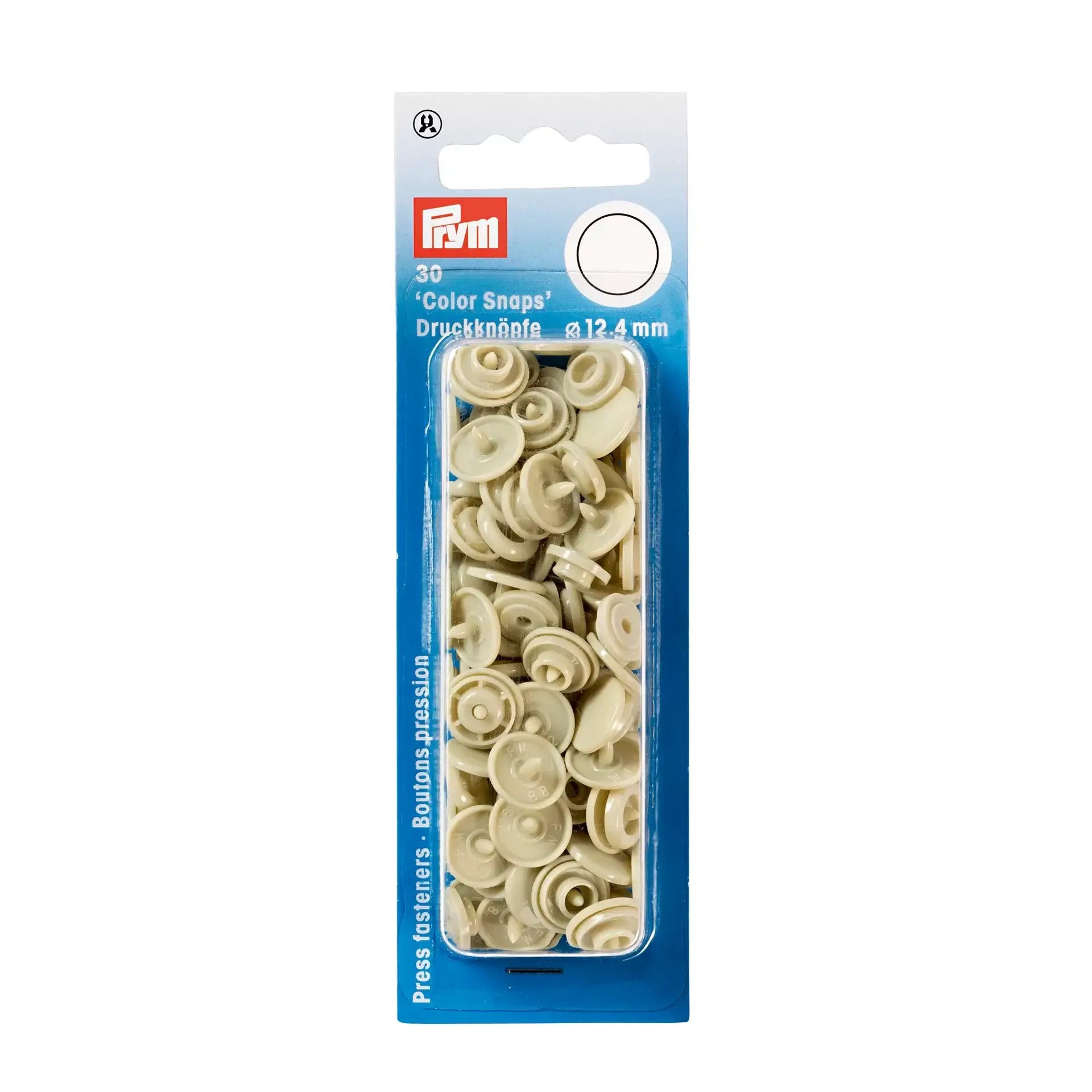 Botões de pressão Prym Color Snaps 12,4 mm bege - Ribes y Casals