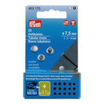 Rebites tubulares Prym 403170 prateados 3-4 mm – 25 unidades - Ribes y Casals