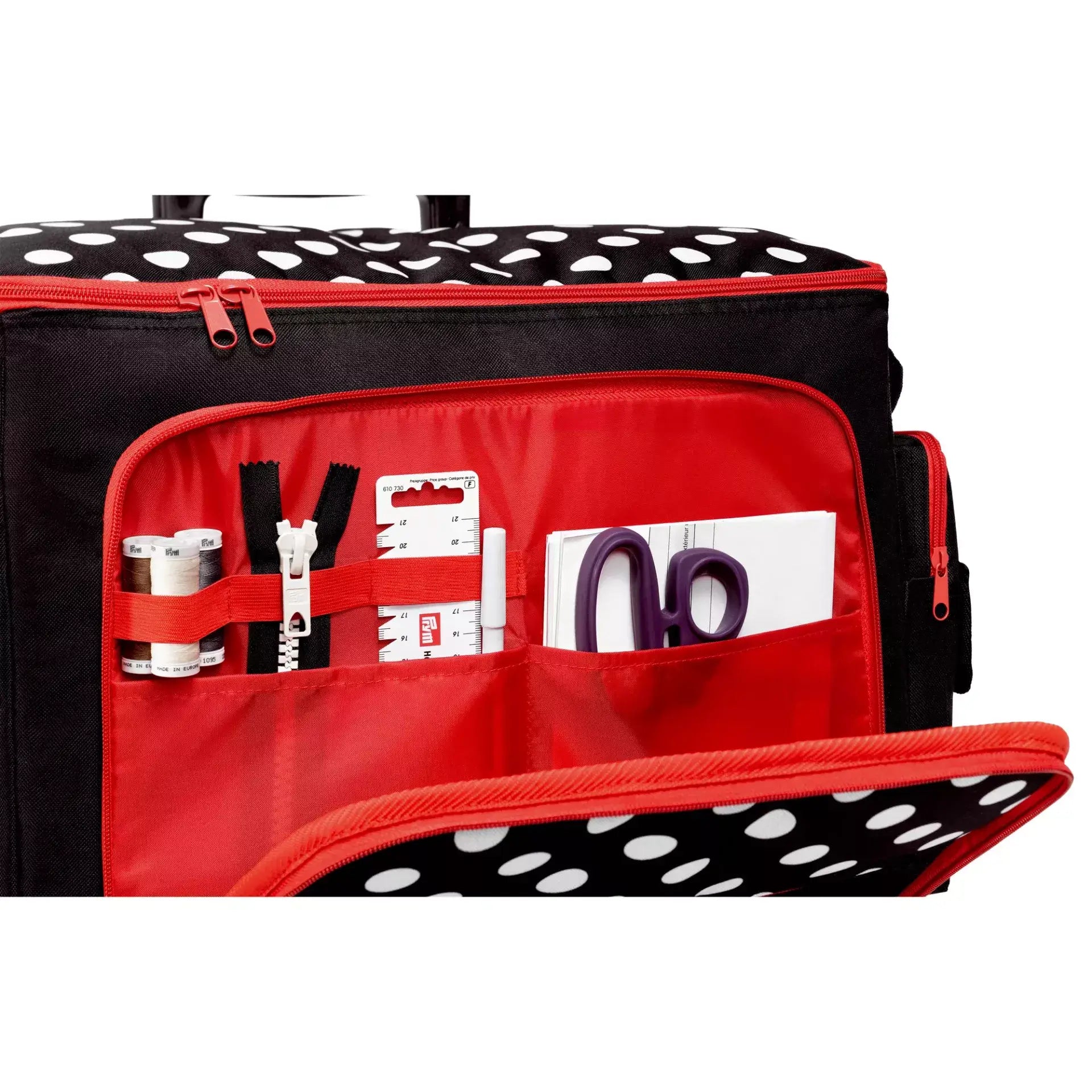 Carrinho para máquina de costura Polka Dots Preto - Ribes y Casals