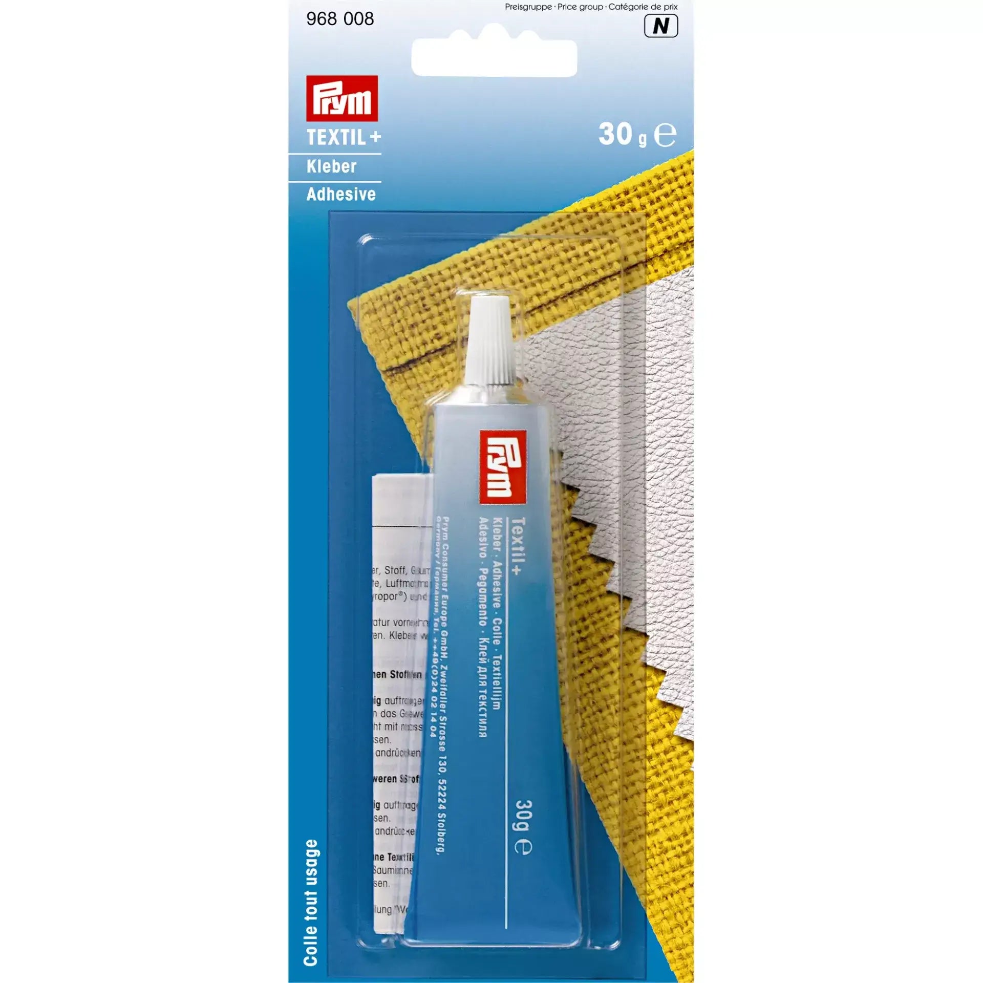 Cola Têxtil Prym Textil+ 30 g Transparente - Ribes y Casals