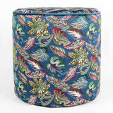Puff Decorativo Tropical Azul 40x43cm - Ribes y Casals