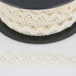Fita de Renda Algodão Cru 10mm - Ribes y Casals