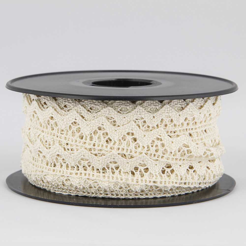 Fita de Renda Algodão Cru 10mm - Ribes y Casals