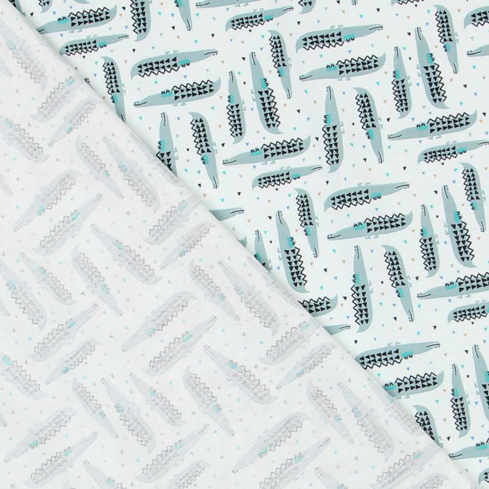 Malha de Algodão Crocodilos - Ribes y Casals