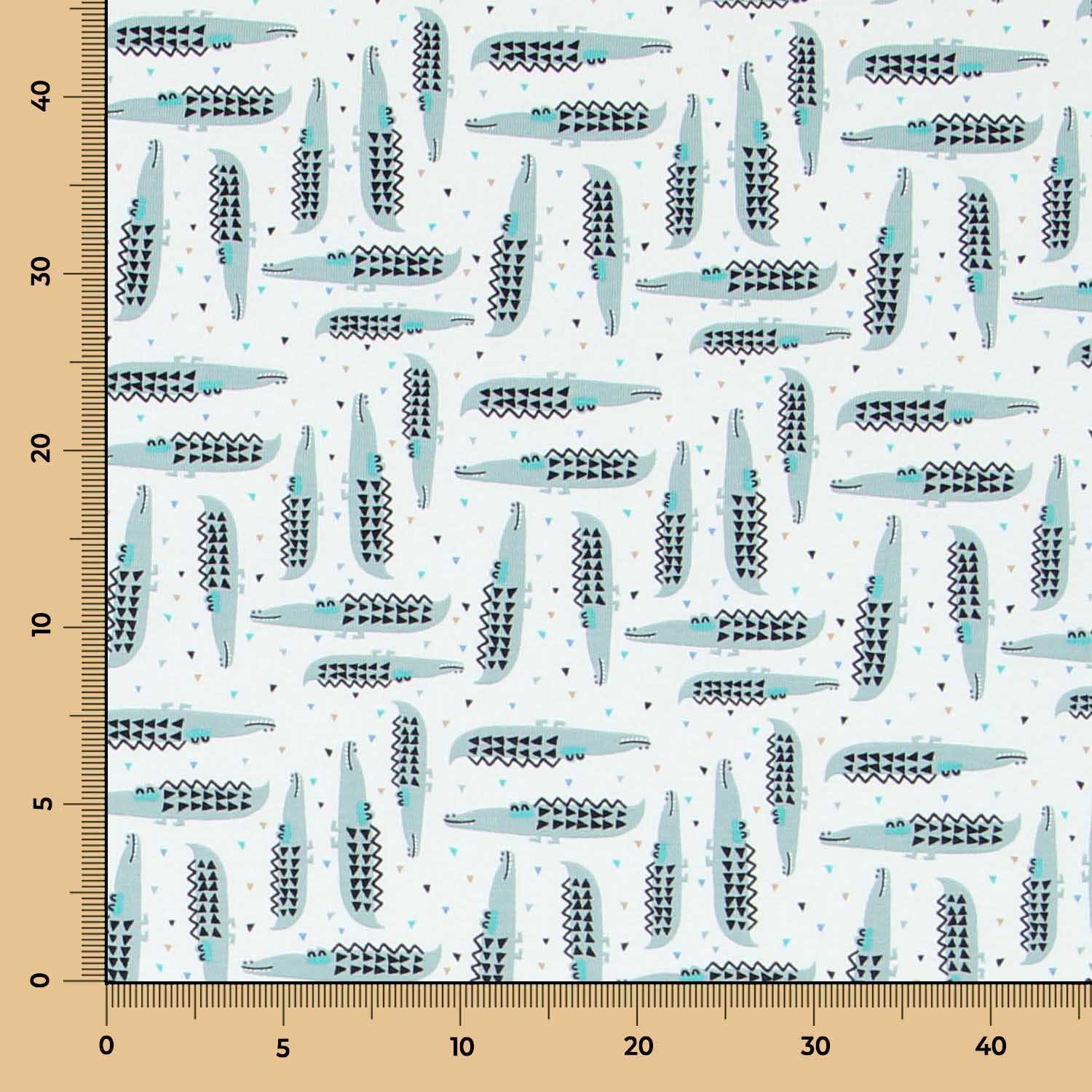 Malha de Algodão Crocodilos - Ribes y Casals