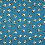 Malha de Algodão Tratores Verde Água - Ribes y Casals