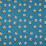 Malha de Algodão Tratores Verde Água - Ribes y Casals