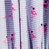 Punto Algodón Flamenco Listas Celeste - Ribes y Casals