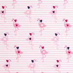 Punto Algodón Flamenco Listas Rosa - Ribes y Casals