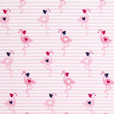 Punto Algodón Flamenco Listas Rosa - Ribes y Casals