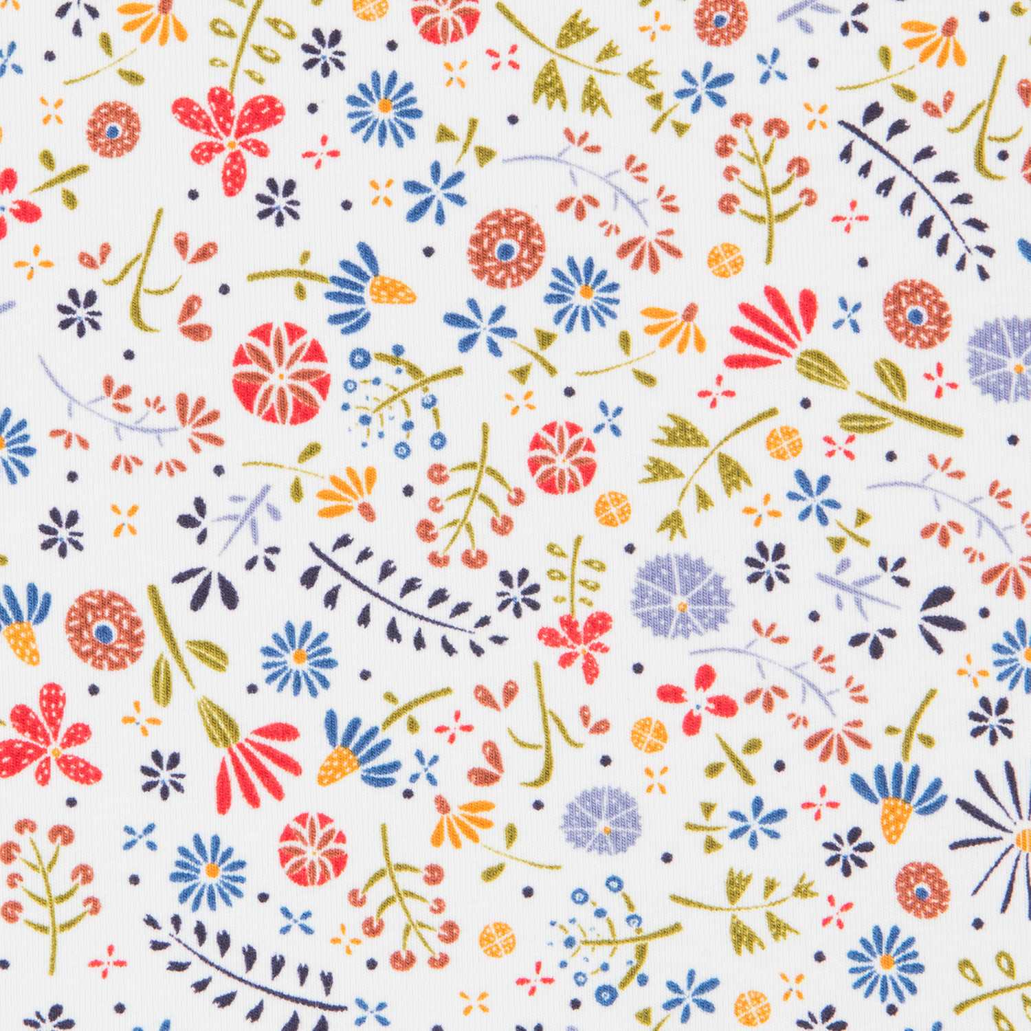 Punto Algodón Floral Cruda - Ribes y Casals