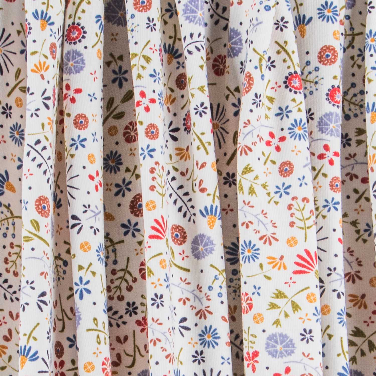 Punto Algodón Floral Cruda - Ribes y Casals