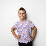 Malha de Algodão Pombinhos Lilás - Ribes y Casals