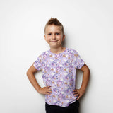 Malha de Algodão Pombinhos Lilás - Ribes y Casals