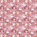 Malha de Algodão Pombinhos Rosa - Ribes y Casals