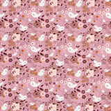 Malha de Algodão Pombinhos Rosa - Ribes y Casals