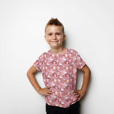 Malha de Algodão Pombinhos Rosa - Ribes y Casals