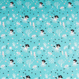 Punto Algodón Pulpos Verde Agua - Ribes y Casals