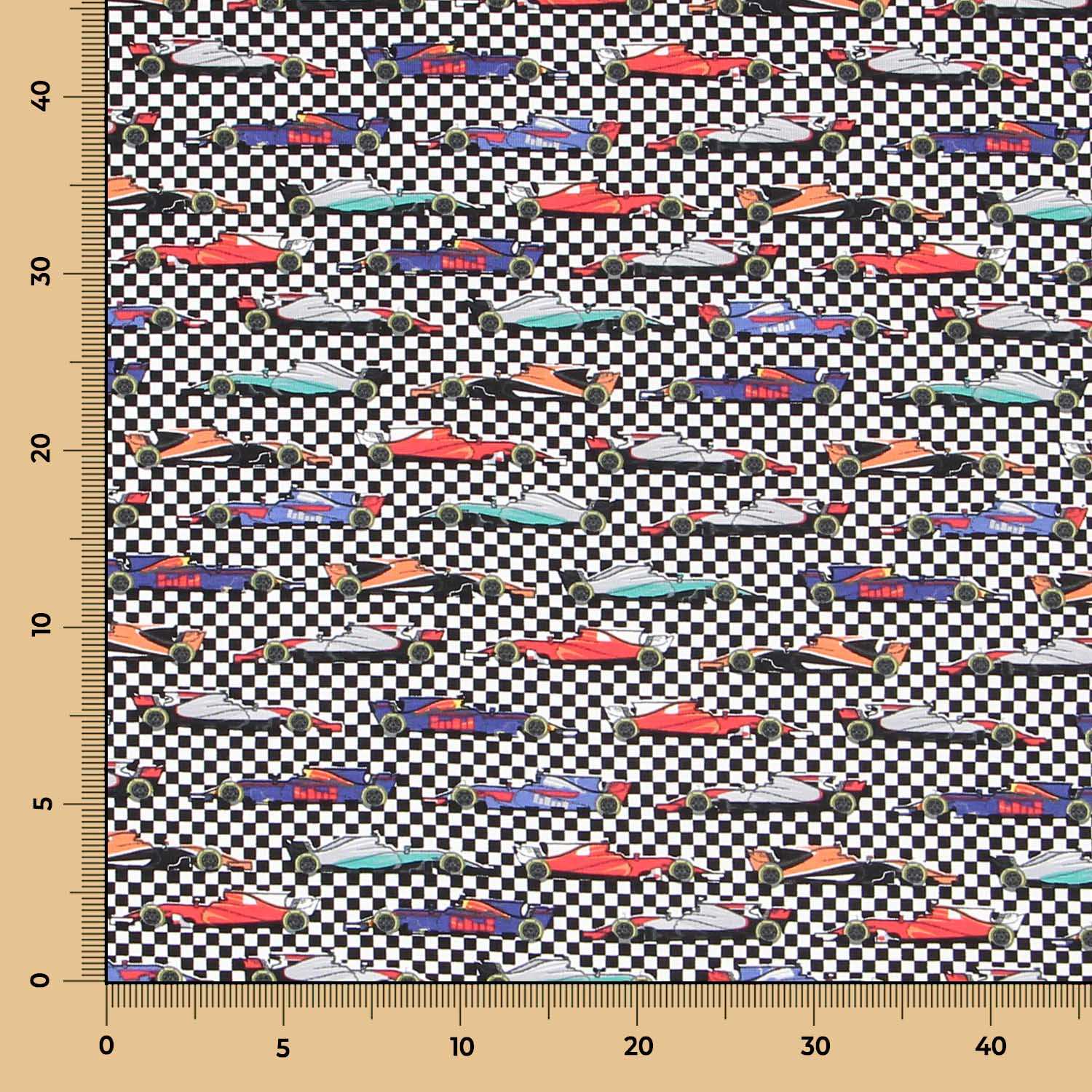 Malha de Algodão Carros de Corrida - Ribes y Casals