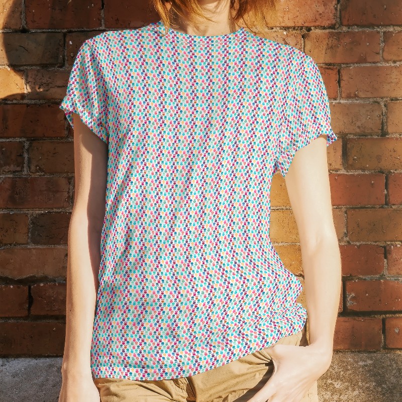 Tela Lycra Hologram Punto Nacar - Ribes y Casals