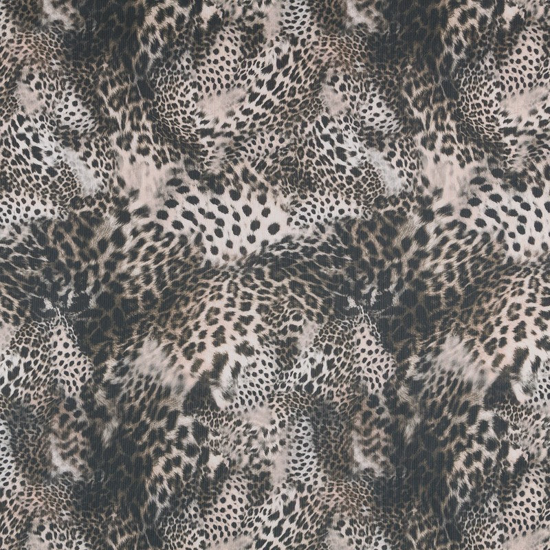 Punto Canalé Poliester Leopardo - Ribes y Casals