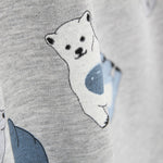 Malha Coralina Ursos Cinza - Ribes y Casals