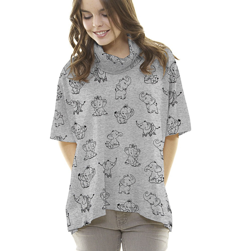 Malha Coralina Elephant Cinza - Ribes y Casals