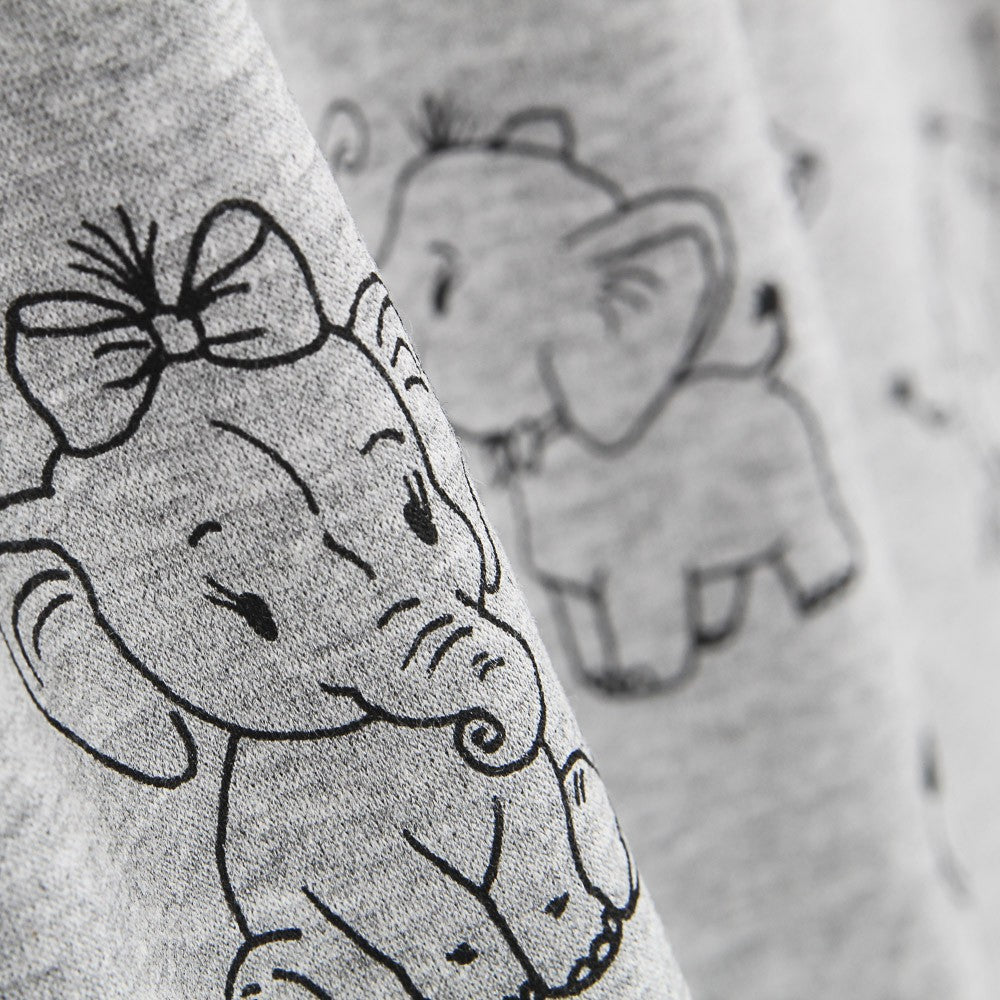 Malha Coralina Elephant Cinza - Ribes y Casals