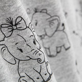 Malha Coralina Elephant Cinza - Ribes y Casals