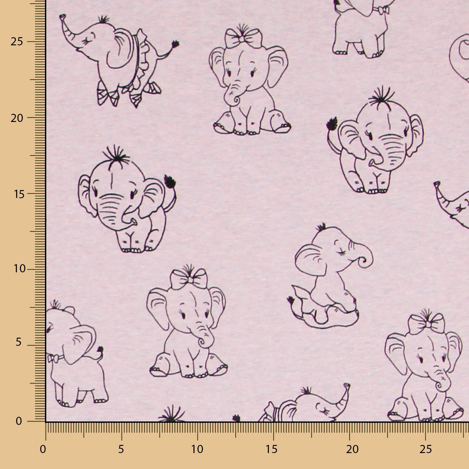 Malha Coralina Elephant Rosa - Ribes y Casals