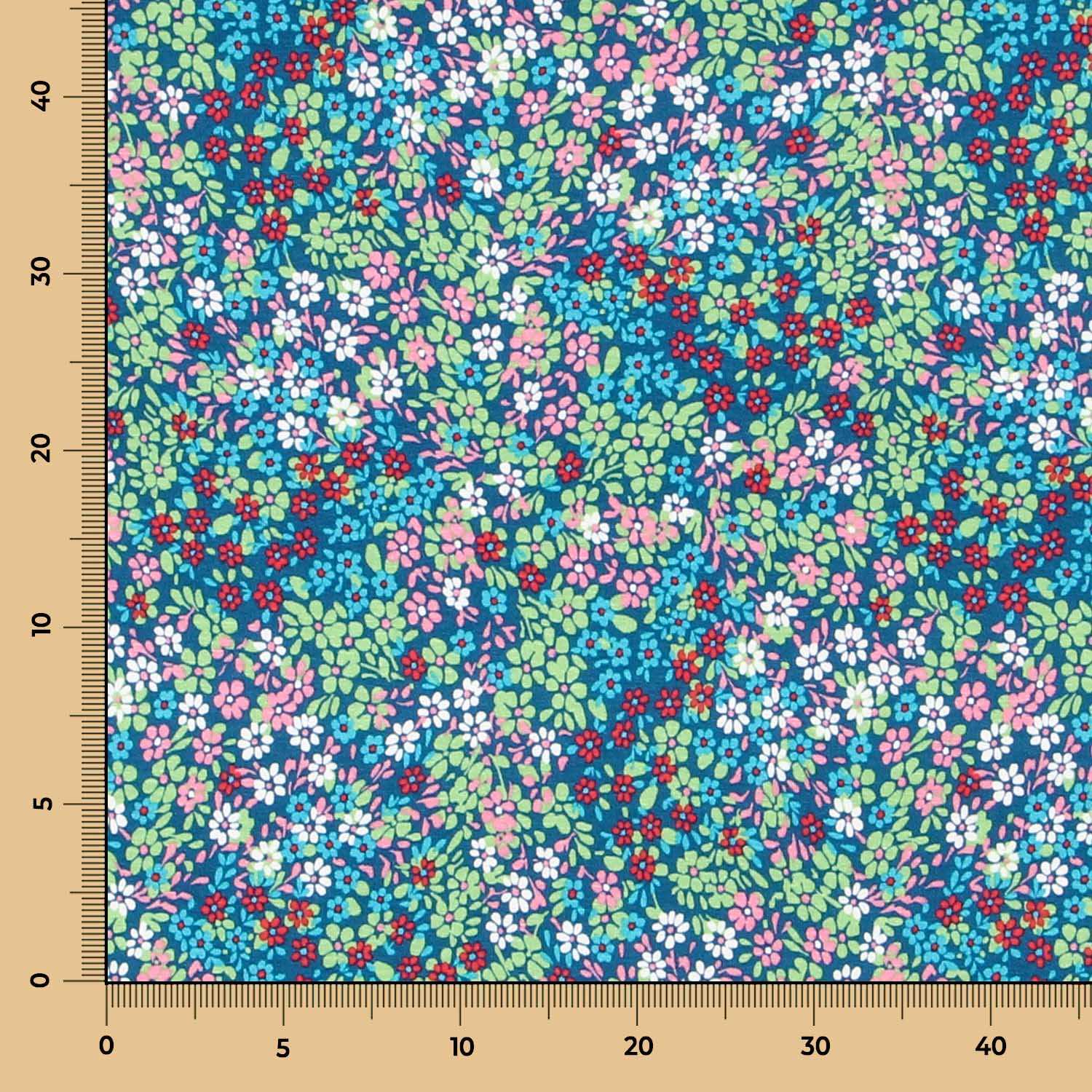 Tecido de Viscose Liberti Azul - Ribes y Casals