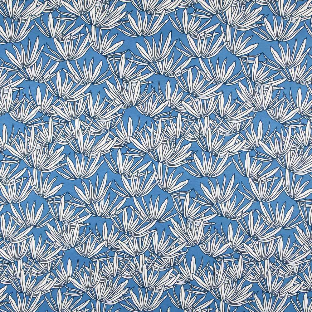 Tecido de Viscose Tropical Azul - Ribes y Casals