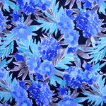 Tricot Azul Estampado Tropical - Ribes y Casals