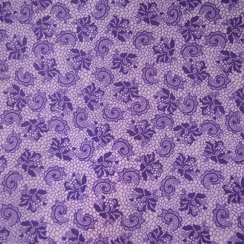 Malha Fina Lycra Flor Lilás - Ribes y Casals