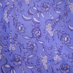 Malha Fina Lycra Flores Azuis - Ribes y Casals