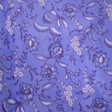 Malha Fina Lycra Flores Azuis - Ribes y Casals