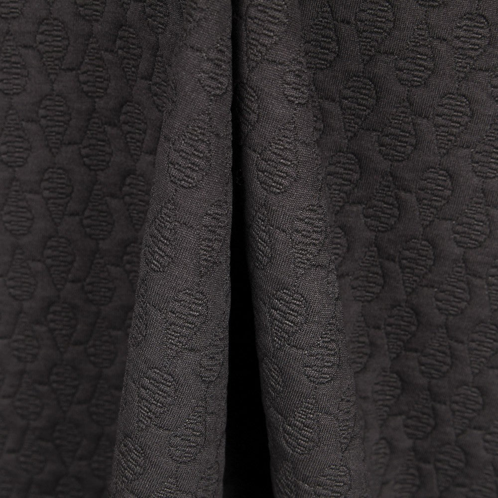 Malha Jacquard  Corrente Preto - Ribes y Casals